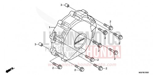 A.C. GENERATOR COVER (CBR1000RRC/D/E-EXCEPT MA/S) CBR1000RRE de 2014